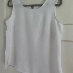 Linen sleeveless top